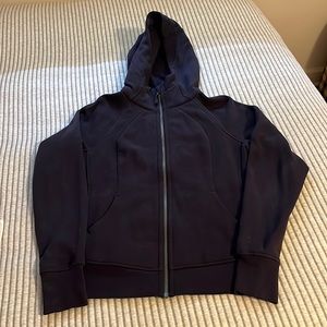 Lululemon Navy Scuba Full Zip Hoodie Size 10